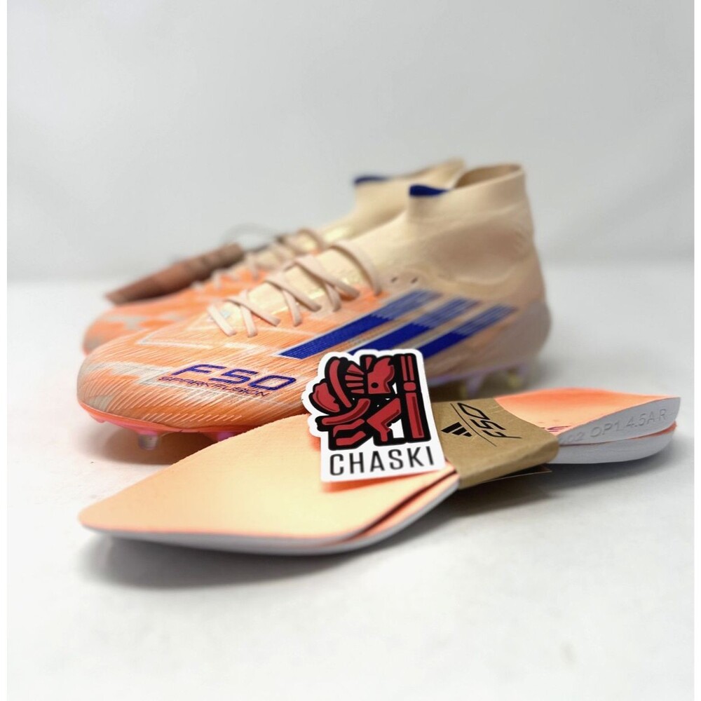 Adidas F50 Sparkfusion Elite Mid FG/AG Soccer Cleats Women's size 6 JH7647 NEW